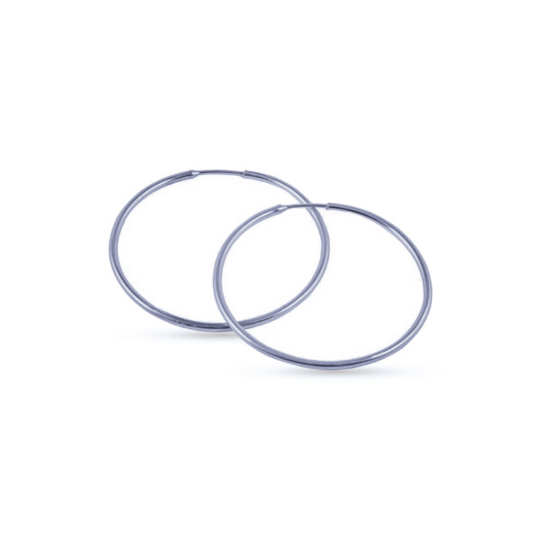 AROS DE PLATA 925 ARGOLLA CUBANA LISA-A5643