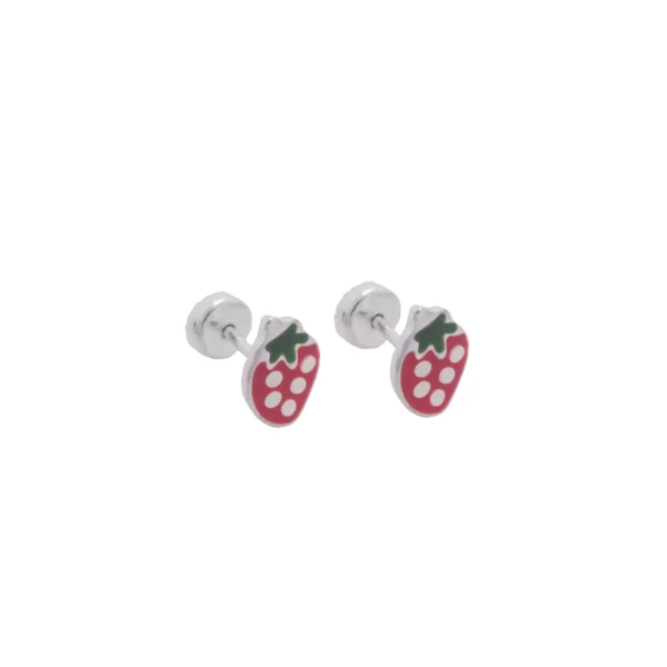 ABA102X- AROS ABRIDORES FRUTILLA ROJA ACERO BLANCO