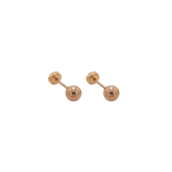 ABA122X- AROS ABRIDORES BOLITA MEDIANO ACERO DORADO