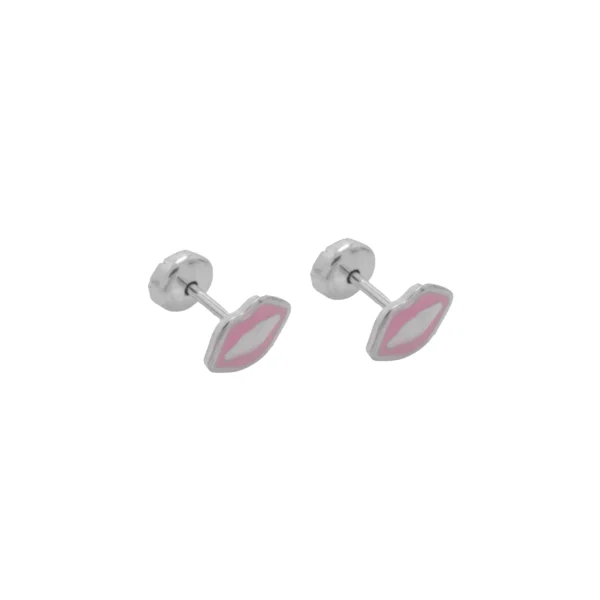 ABA130X- AROS ABRIDORES LABIOS ROSA ACERO BLANCO