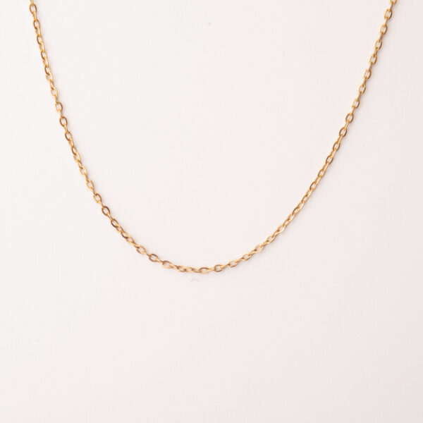 CADENA DE ACERO DORADO ESLABON SIMPLE 45CM-ACE39C