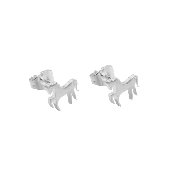 ACE608X- AROS PASANTE CABALLO ACERO BLANCO