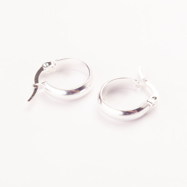 ARGOLLAS CUBANAS DE ACERO BLANCO CHATAS DE 12MM-ACEA433