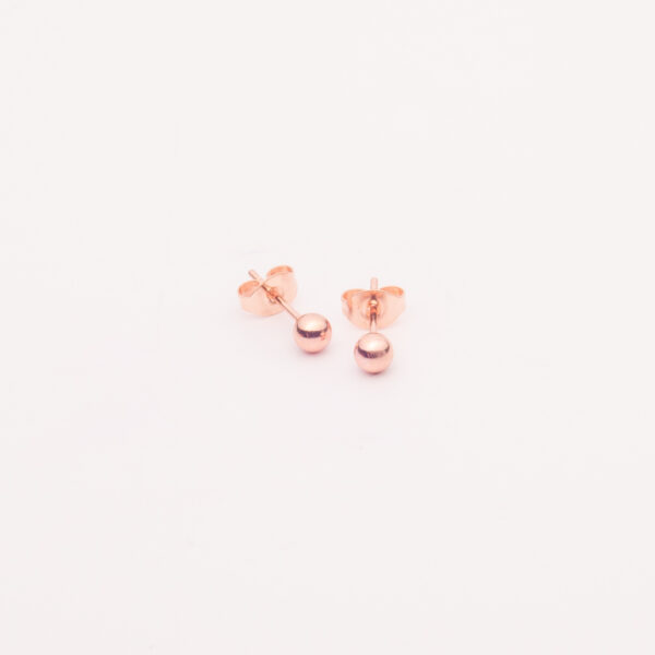 AROS PASANTES MINI PERLA DE ACERO ROSÉ (4mm)-ACEA52