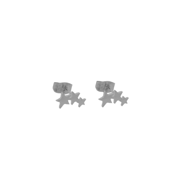 AROS PASANTES ACERO BLANCO ESTRELLA TRIPLE - ACEA923