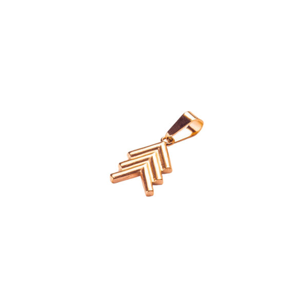 DIJE DE ACERO ROSE FLECHA TRIPLE-ACED416 - Image 2