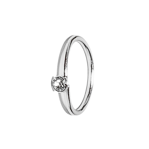 PIERCING DE PLATA 925 CON MINI ZIRCONIA - API07