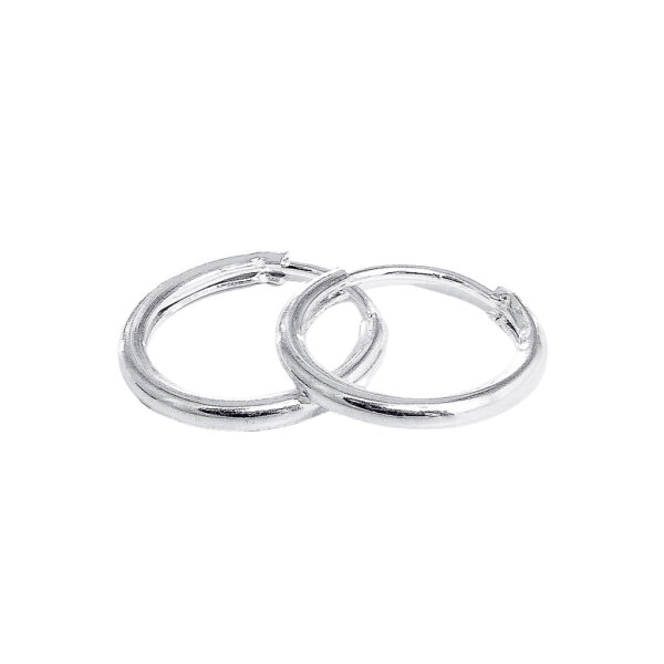 AROS DE PLATA 925 ARGOLLA LISA 13MM - ARC305
