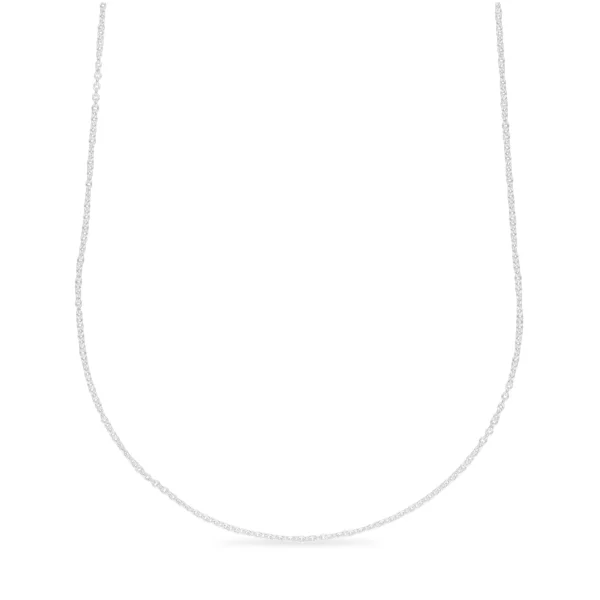 C04X- CADENA DE PLATA 925 FORZADO REDONDO 40CM