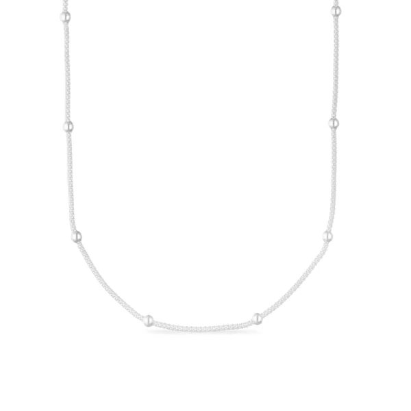 06Z- CADENA PLATA 925  CON BOLAS