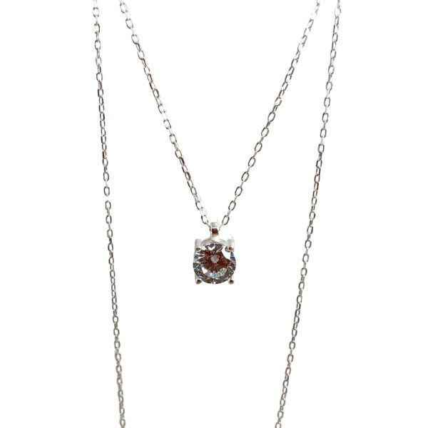 CONJUNTO DE PLATA 925 CON ZIRCONIA REDONDA - C14H5