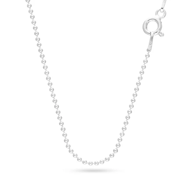 C187 - CADENA DE PLATA 925 CON ESLABÓN BOLITA 50CM
