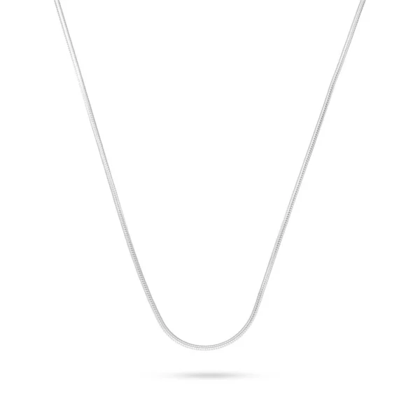 C265W-CADENA DE PLATA 925 COLA DE RATA GRUESA 40 CM