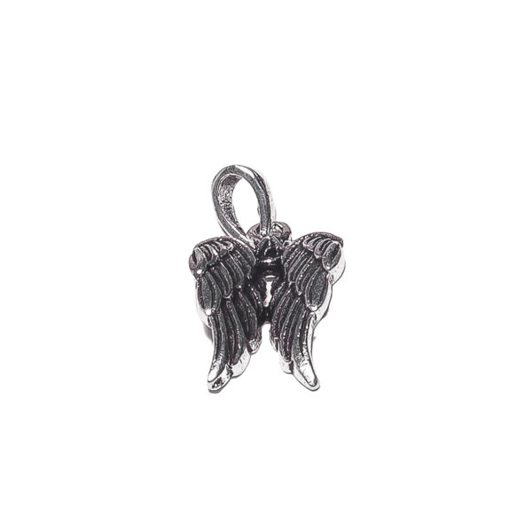 DIJE DE PLATA 925 CON DOS ALAS EMPAVONADAS - D104