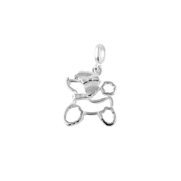 DIJE DE PLATA 925 CANICHE CON MOÑO-D2102 - Image 2
