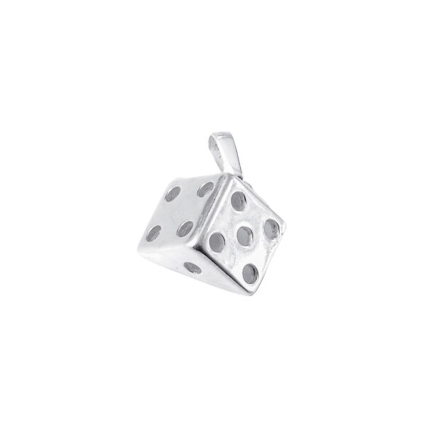 DIJE DE PLATA 925 DADO LISO - D2350B