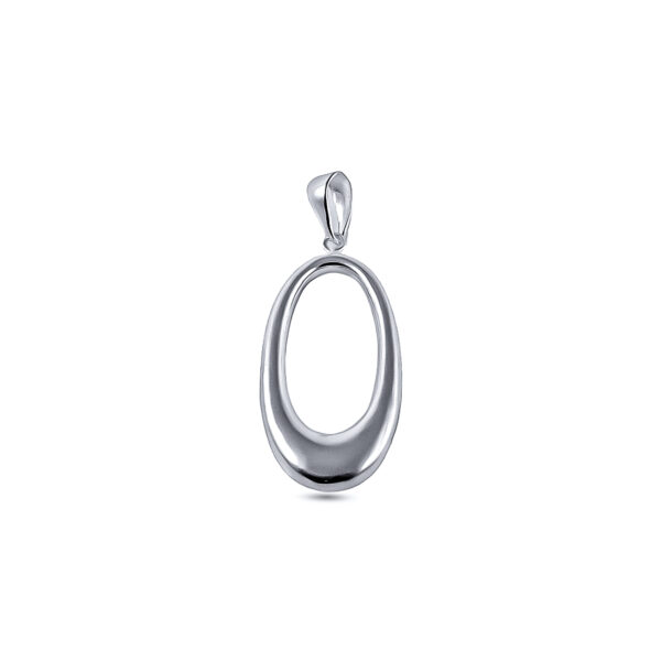 DIJE DE PLATA 925 ÓVALO LARGO - D2355 - Image 2