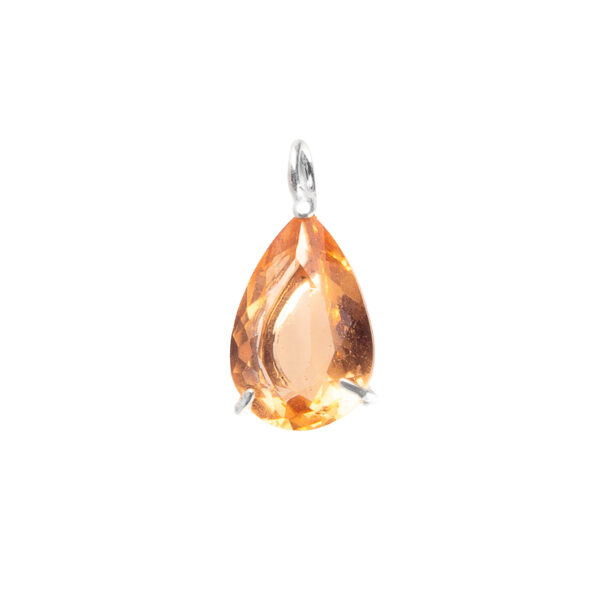 DIJE DE PLATA 925 DE GOTA Y ZIRCONIA FACETADA ENGARZADA - Image 2