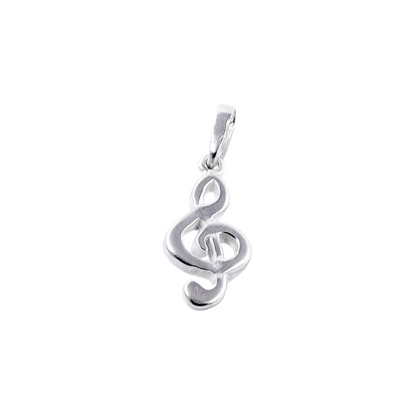 DIJE DE PLATA 925 CLAVE DE SOL LISO MEDIANA-D2460 - Image 2