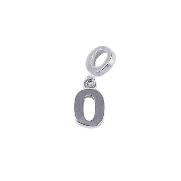 DIJE DE PLATA 925 DONA  NUMERO 0 LIZO MEDIANO - D2483 - Image 2