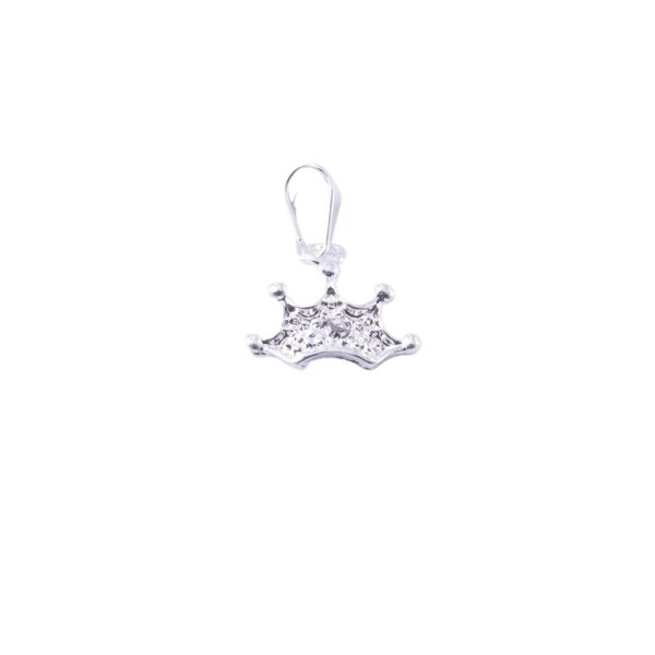 D2491 - DIJE DE PLATA 925 CORONA CON ZIRCONIA PEQUEÑO