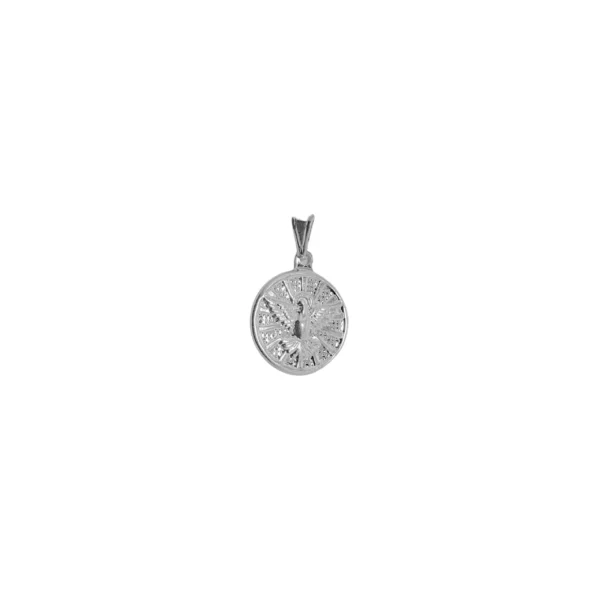 D2501 - DIJE DE PLATA 925 MEDALLON PALOMA ESPIRITU SANTO