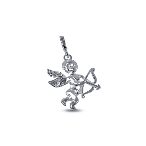 DIJE DE PLATA 925 CUPIDO CON CUBIC -D2511