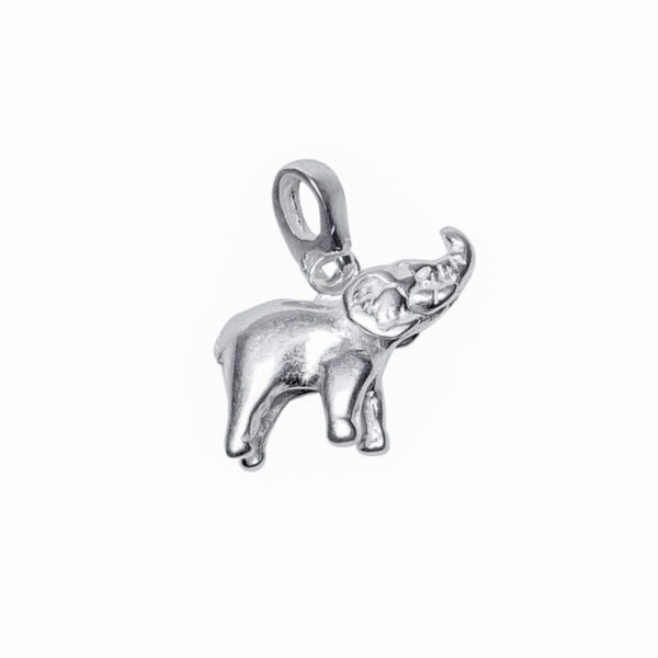 DIJE DE PLATA 925 ELEFANTE LISO - D2723B - Image 2