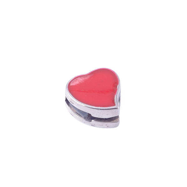 DIJE DE PLATA 925 CORAZON ROJO DONA - D2849