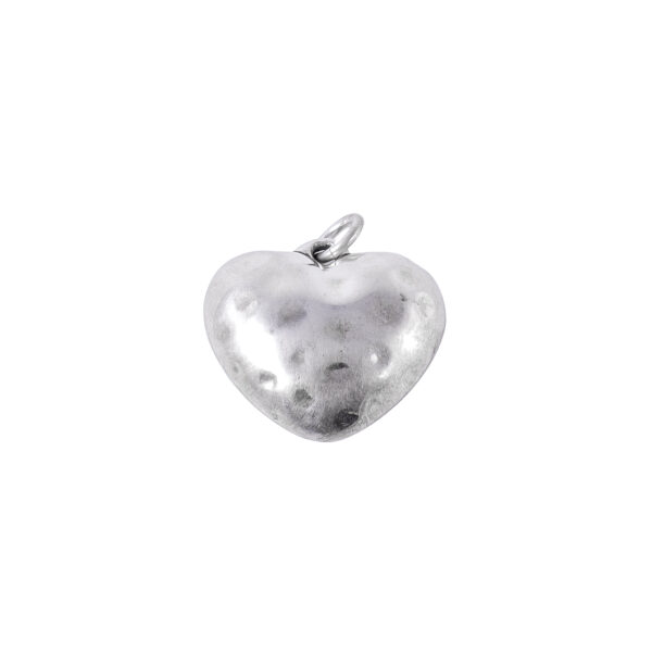 DIJE DE PLATA 925 CORAZON INFLADO GRANDE AHUECADO - D2882