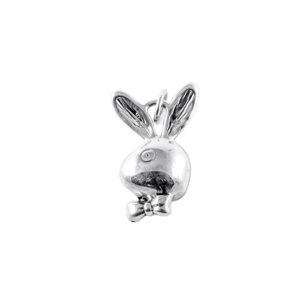 DIJE DE PLATA 925 CONEJO INFLADO PLAYBOY - D2886