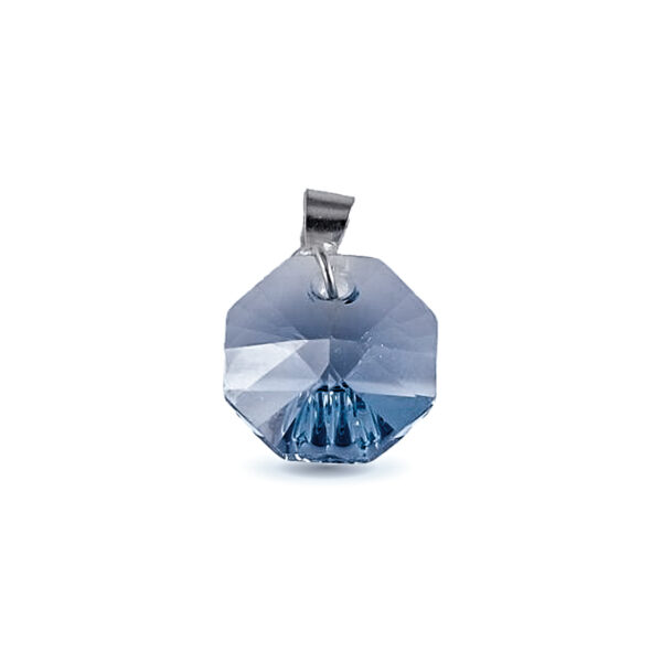 DIJE DE PLATA 925 ZIRCONIA FACETADO 8 LADOS - D2918 - Image 2