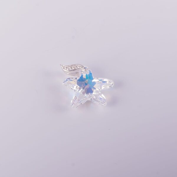 D2933 - DIJE PLATA 925 ESTRELLA DE MAR CRISTAL - Image 2