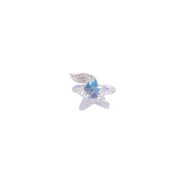 D2933 - DIJE PLATA 925 ESTRELLA DE MAR CRISTAL