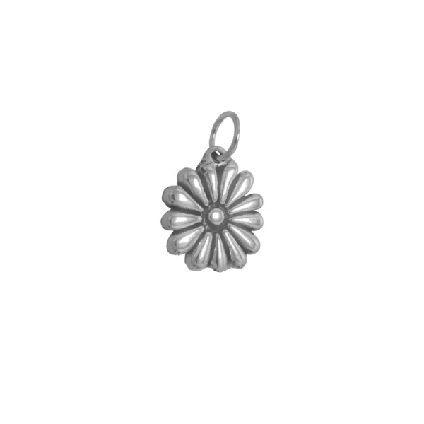 D3037- DIJE PLATA 925 INFLADO FLOR