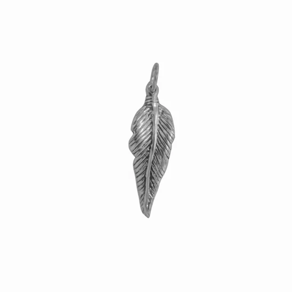 D3633- DIJE DE PLATA 925 PLUMA INFLADA