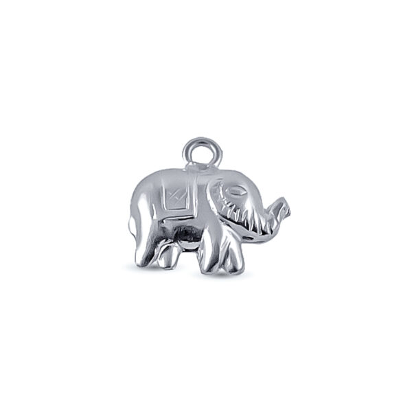 DIJE DE PLATA 925 ELEFANTE LABRADO CON COLGANTE SUPERIOR - Image 2