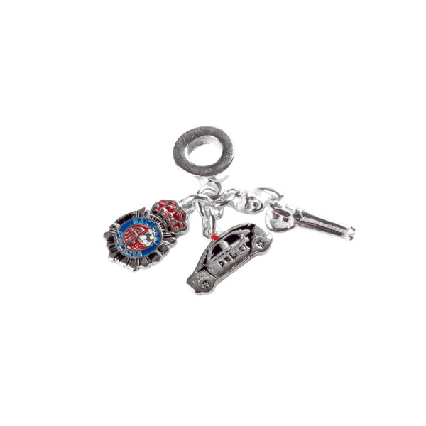 DIJE DE PLATA 925 PROFESION DE POLICIA - D928R