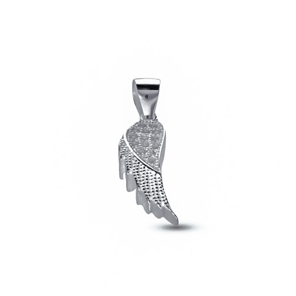 DIJE DE PLATA 925 ALA DE ANGEL CON ZIRCONIA -DC06