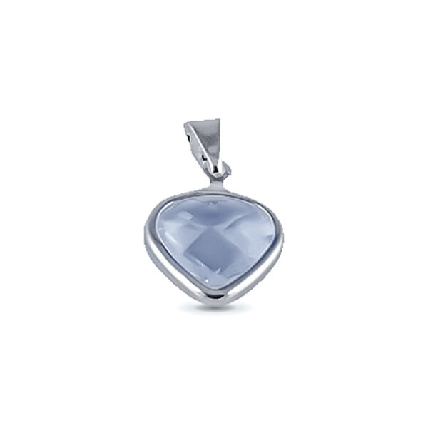 DIJE DE PLATA 925 CORAZON CON ZIRCONIA-DC2700 - Image 2