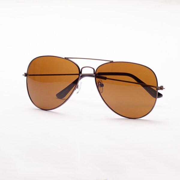 LENTES DE MODA ESTILO AVIADOR MARRON CON MARCO DEL MISMO TONO - LE1006 - Image 2