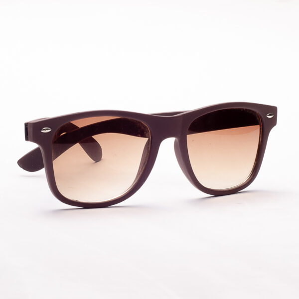 LENTES DE MODA MARCO MARRON OPACO Y VIDRIO DEL MISMO TONO - Image 2