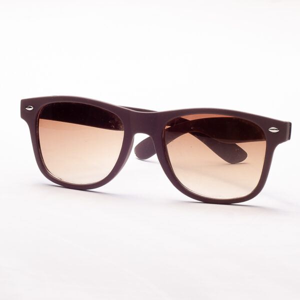 LENTES DE MODA MARCO MARRON OPACO Y VIDRIO DEL MISMO TONO