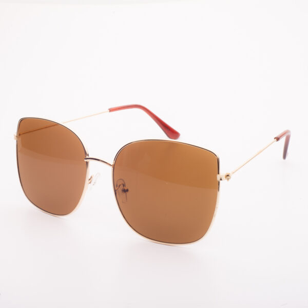 LENTES DE MODA SEMI-CUADRADOS CON VIDRIOS MARRÓN CLARO