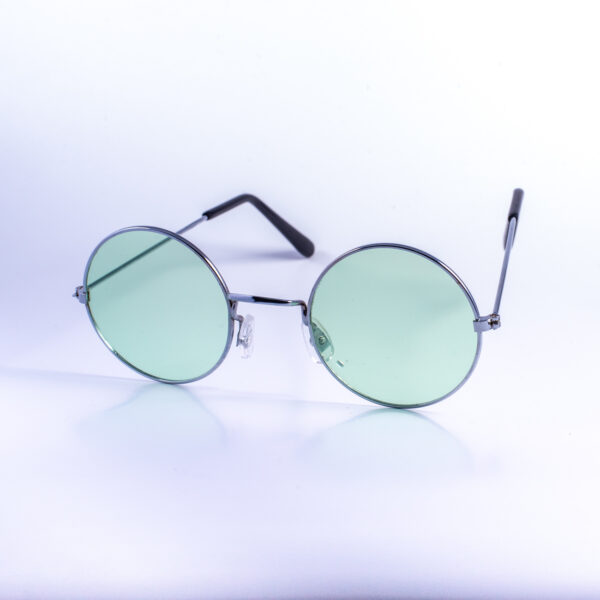 LENTES DE MODA VERDES CON MARCO PLATEADO - LE65 - Image 2