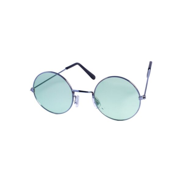 LENTES DE MODA VERDES CON MARCO PLATEADO - LE65