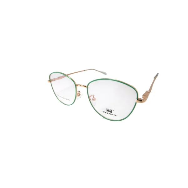 LEA16- Armazón De Receta Anteojo metal verde