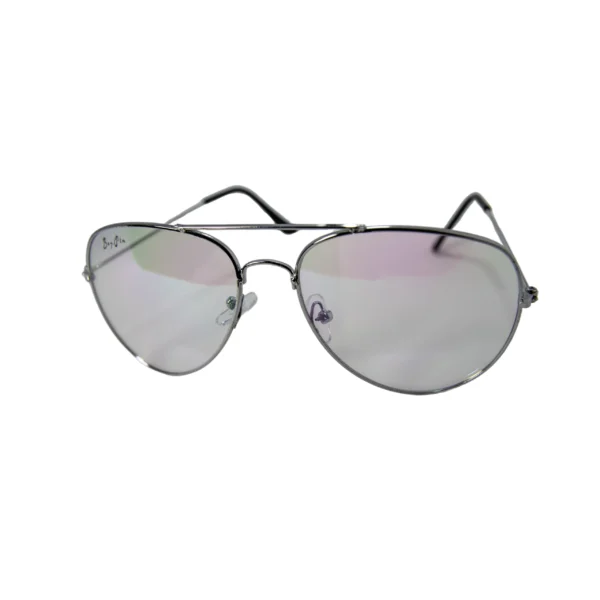 LE13X- LENTES ARMAZONES TRANSPARENTES MARCO PLATEADO