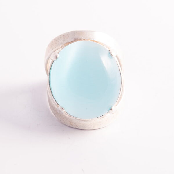 OFF58 - ANILLO DOBLE CON PIEDRA OVALADA - Image 4