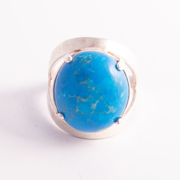 OFF58 - ANILLO DOBLE CON PIEDRA OVALADA - Image 3